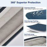 MoKo 15.6 Inch Laptop Sleeve Fits MacBook Pro M1 Pro/M1 Max 16.2 2021 MacBook Pro 16”/15.4", Surface Book 15”, Chromebook, Protective Computer Carrying Bag Handle Pouch with Pocket, Indigo
