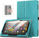 MoKo Case Fits All-New Kindle Fire HD 10 & 10 Plus Tablet (11th Generation, 2021 Release) 10.1" - Slim Folding Stand Cover with Auto Wake/Sleep, Green