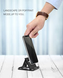 MoKo Phone/Tablet Stand, Foldable Desktop Holder Fit with iPhone 11 Pro Max/11 Pro/11, iPhone Xs/Xs Max/Xr/X, iPhone SE, iPad Pro 11, 10.2 (8th Gen), Air 4 10.9, Air 3, Mini 5, Galaxy S20, Black