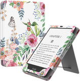 MoKo Case for 6.8" Kindle Paperwhite (11th Generation-2021) and Kindle Paperwhite Signature Edition, Slim PU Shell Cover Case with Auto-Wake/Sleep for Kindle Paperwhite 2021 E-Reader, Colorful Leaf