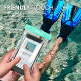 MoKo Waterproof Phone Pouch [2 Pack], Underwater Phone Case Dry Bag with Lanyard Compatible with iPhone 13/13 Pro Max/iPhone 12/12 Pro Max/11 Pro Max, X/Xr/Xs Max/SE 3, Samsung S21/S10/S9, Note 10/9/8