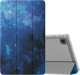 MoKo Case Fits Samsung Galaxy Tab A7 Lite 8.7 Inch SM-T225/T220/T227, Slim Lightweight Smart Case Trifold Stand Case with Soft TPU Translucent Frosted Back Shell for Galaxy Tab A7 Lite – Peacock Blue
