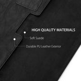 MoKo 13 Inch Laptop Sleeve Case with Document Pocket Fit with MacBook Air 13-inch Retina A1932 (2016-2020), MacBook Pro 13.3" 2016-2019 A2159 A1989 A1706 A1708, iPad Pro 12.9 2021/2020/2018, Black