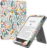 MoKo Case for 6.8" Kindle Paperwhite (11th Generation-2021) and Kindle Paperwhite Signature Edition, Slim PU Shell Cover Case with Auto-Wake/Sleep for Kindle Paperwhite 2021 E-Reader, Colorful Leaf