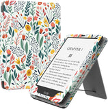 MoKo Case for 6.8" Kindle Paperwhite (11th Generation-2021) and Kindle Paperwhite Signature Edition, Slim PU Shell Cover Case with Auto-Wake/Sleep for Kindle Paperwhite 2021 E-Reader, Fragrant Flowers