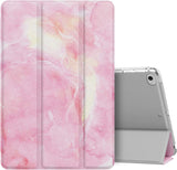 MoKo Case Fit New iPad Mini 5 2019/Mini 4 2015 (5th/4th Generation 7.9 inch), Slim Lightweight Smart Shell Stand Cover with Translucent Frosted Back Protector, with Auto Wake/Sleep,Red