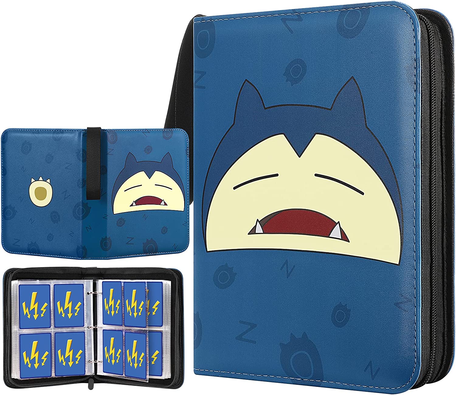 MoKo 4-Pocket 400 Trading Card Binder Album with Sleeves, 50 Pages Dou Mokodirect MoKo 4-Pocket 400 Trading Card Binder Album with Sleeves, 50 Pages Dou Mokodirect