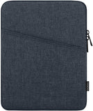 MoKo 9-11 Inch Tablet Sleeve Fits iPad air 5 10.9" 2022, iPad Pro 11 2021-2018, iPad 9/8/7th Gen 10.2, iPad Air 4 10.9, iPad Air 3 10.5, iPad 9.7, Tab A 10.1, Polyester Bag with Pocket, Peacock Blue