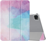 MoKo Case Fit New iPad Pro 11 Inch Case 2021 (3rd Gen), [Support Apple Pencil Charging] Slim Trifold Hard Back Shell Protective Smart Cover Fit iPad Pro 11" 2021, with Auto Wake/Sleep, Rose Gold