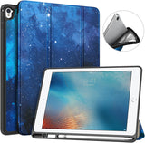 MoKo Case Fit iPad Pro 9.7 with Apple Pencil Holder - Slim Lightweight Smart Shell Stand Cover Case with Auto Wake / Sleep Fit Apple iPad Pro 9.7 Inch 2016 Tablet, Black