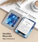 MoKo Case for 6.8" Kindle Paperwhite (11th Generation-2021) and Kindle Paperwhite Signature Edition, Slim PU Shell Cover Case with Auto-Wake/Sleep for Kindle Paperwhite 2021 E-Reader, Blue Ink