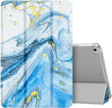 MoKo Case Fit New iPad Mini 5 2019/Mini 4 2015 (5th/4th Generation 7.9-inch), Slim Lightweight Smart Shell Stand Cover with Translucent Frosted Back Protector, Auto Wake/Sleep, Blue Mermaid
