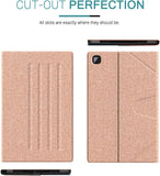 MoKo Tablet Case Compatible with Galaxy Tab A7 2020, Slim Cover Shell Case with Auto-Wake/Sleep & Multi-Angle Stand Fit Samsung Galaxy Tab A7 10.4 Inch 2020 Model (SM-T500/505/507), Rose Gold