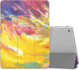 MoKo Case Fit 2018/2017 iPad 9.7 6th/5th Generation - Slim Lightweight Smart Shell Stand Cover with Translucent Frosted Back Protector Fit iPad 9.7" 2018/2017, Painting Village(Auto Wake/Sleep)