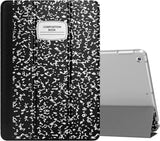MoKo Case Fit 2018/2017 iPad 9.7 6th/5th Generation - Slim Lightweight Smart Shell Stand Cover with Translucent Frosted Back Protector Fit iPad 9.7" 2018/2017, Painting Village(Auto Wake/Sleep)