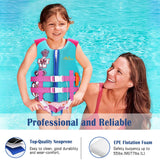 MoKo Swimming Vest for Kids, Children Swim Vests Water Activity Equipment Cute Pattern Watersports Swimming Device for Toddlers Boys Girls 50-90 lbs(L Size) 37-50 lbs (M Size)