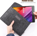 MoKo 7-8 Inch Sleeve Bag, Portable Carrying Protective Felt Tablet Case Cover Fits iPad Mini (6th Gen) 8.3" 2021, iPad Mini 5/4/3/2/1, Samsung Galaxy Tab S2 8.0, Tab A 8.0, ZenPad Z8s 7.9 - Dark Gray