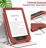 MoKo Case for 6.8" Kindle Paperwhite (11th Generation-2021) and Kindle Paperwhite Signature Edition, Premium Vertical Flip Cover with Auto Wake/Sleep for Kindle Paperwhite 2021, Vintage Style