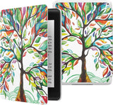 MoKo Case Fits 6" Kindle Paperwhite (10th Generation, 2018 Releases), Thinnest Lightest Smart Shell Cover with Auto Wake/Sleep for Amazon Kindle Paperwhite 2018 E-Reader - Almond Blossom