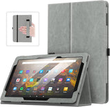 MoKo Case Fits All-New Kindle Fire HD 10 & 10 Plus Tablet (11th Generation, 2021 Release) 10.1" - Slim Folding Stand Cover with Auto Wake/Sleep, Green