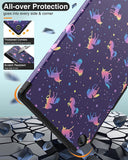 MoKo Case Fits Samsung Galaxy Tab A8 10.5 Inch 2022 (SM-X200/SM-X205/SM-X207), Lightweight Slim Shell Shockproof Back Stand Cover with Auto Wake/Sleep, Iridescent Unicorn