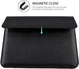 MoKo 13 Inch Laptop Sleeve Case with Document Pocket Fit with MacBook Air 13-inch Retina A1932 (2016-2020), MacBook Pro 13.3" 2016-2019 A2159 A1989 A1706 A1708, iPad Pro 12.9 2021/2020/2018, Black