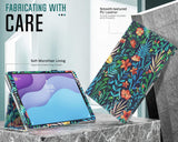 MoKo Case Fits Lenovo Tab M10 HD (2nd Gen) 10.1 inch TB-X306X/TB-X306F Tablet 2020 - Slim Folding Stand PU Leahter Smart Cover Case with Auto Wake/Sleep, Jungle Night