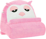 MoKo Tablet Pillow Holder for Kids, Owl Shape Soft Pillow Cushion for Book Rest, Bed Tablet Pillow for Xmas Gift, Reading, E-Reader, Fit with iPad 9, iPad Mini 6, Air 3/ Pro 11,Galaxy Tab, Pink&White
