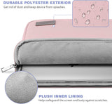 MoKo 13-13.3 Inch Laptop Sleeve Fits Tab S8+ 12.4", Surface pro 8 MacBook Pro M1 Pro/M1 Max 14.2 2021/Pro 13”, iPad Pro 12.9 2021/2020, Notebook Computer Case Cover Bag with Pocket, Pink