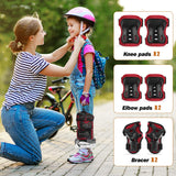 MoKo Kids Protective Gear Set, Knee Pads for Kids Elbow Guards Wrist Pads for Skateboarding Inline Roller Skating Wrist & Elbow Pads for Bicycle Scooter for Toddler Boys Girls