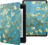 MoKo Case Fits 6" Kindle Paperwhite (10th Generation, 2018 Releases), Thinnest Lightest Smart Shell Cover with Auto Wake/Sleep for Amazon Kindle Paperwhite 2018 E-Reader - Almond Blossom