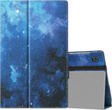 MoKo Case Fits Lenovo Tab M10 HD (2nd Gen) 10.1 inch TB-X306X/TB-X306F Tablet 2020 - Slim Folding Stand PU Leahter Smart Cover Case with Auto Wake/Sleep, Jungle Night