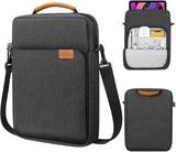 MoKo 13.3-14 Inch Laptop Sleeve Bag Fits MacBook Pro 13" M2 2022/Pro M1 Pro/M1 Max 14.2 2021, MacBook Air 13.6" M2 2022, Tab S8 Ultra 14.6", Handle Carrying Case with Shoulder Strap, Indigo