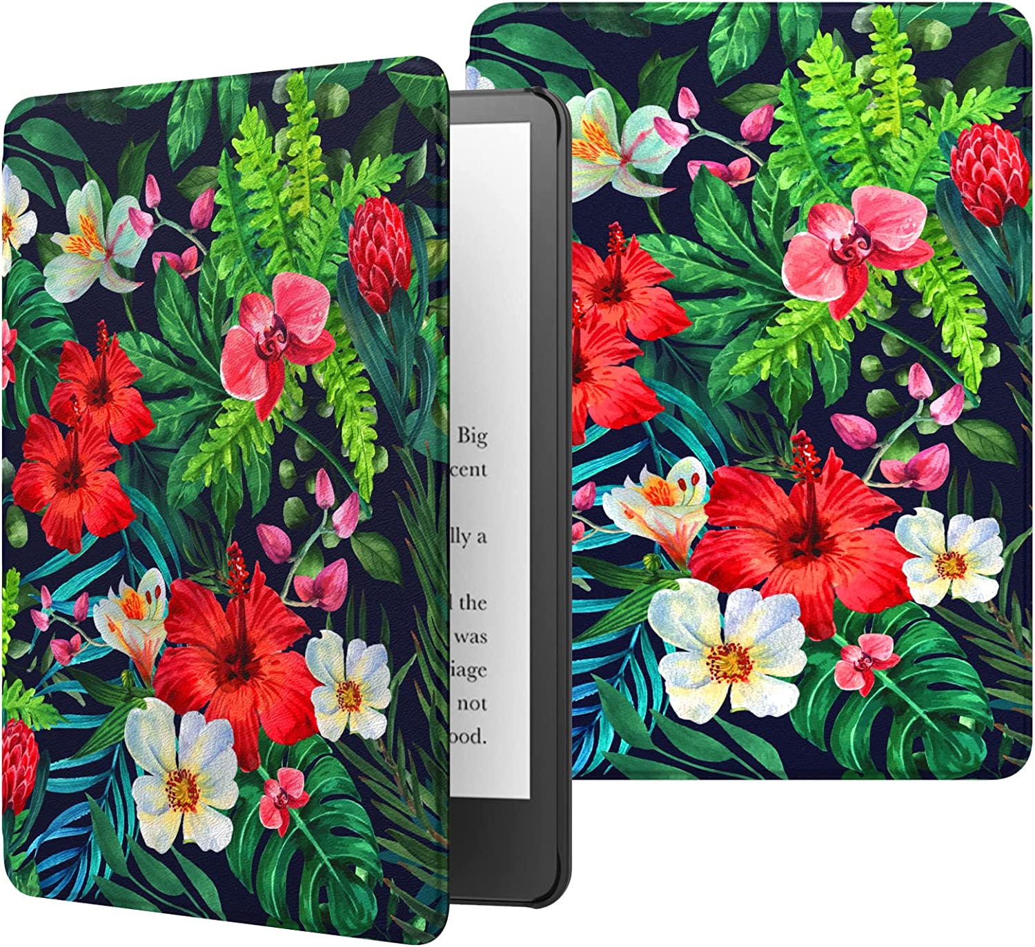  MoKo Funda para Kindle Paperwhite de 6.8 (11ª generación-2021)  y Kindle Paperwhite Signature Edition, funda delgada de poliuretano con  encendido y apagado automático para Kindle Paperwhite 2021, bosque verde :  Electrónica