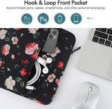 MoKo 9-11 Inch Tablet Sleeve Bag Carrying Case Fit iPad air 5 10.9" 2022, iPad Pro 11 2021-2018, iPad 9/8/7th Gen 10.2, iPad Air 4 10.9, iPad Air 3 10.5, Tab S8/S7/A7 Lite/Tab A 10.1, Night Peony