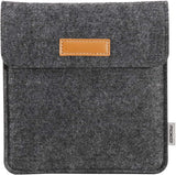 MoKo Sleeve Compatible with Kindle Oasis 2019 / 2017, Protective Felt Accessories Cover Case Pouch Bag with Dual Pockets Fits 7 Inch Kindle Oasis E-Reader, Dark Gray