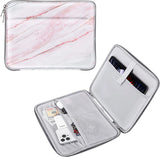 MoKo 9-11 Inch Tablet Sleeve Bag, Protective Bag with Two Compartments Fits iPad air 5 10.9 inch 2022, iPad Pro 11 2021/2020/2018, iPad 9/8/7th Generation 10.2, iPad Air 4 10.9, iPad 9.7, Pink