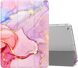 MoKo Case Fit 2018/2017 iPad 9.7 6th/5th Generation, Slim Lightweight Smart Shell Stand Cover with Translucent Frosted Back Protector Fit iPad 9.7 Inch 2018/2017, Peach Blossom(Auto Wake/Sleep)