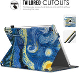 MoKo Case Fit 2018/2017 iPad 9.7 6th/5th Generation - Slim-Fit Multi-Angle Folio Cover Case with Auto Wake/Sleep Compatible with iPad 9.7 Inch 2018/2017, Starry Night
