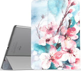 MoKo Case Fit Apple iPad Pro 9.7 Inch 2016 Release Tablet (A1673/A1674/A1675) - Slim Lightweight Smart Shell Stand Cover with Translucent Frosted Back Protector, Grey Purple (with Auto Wake/Sleep)