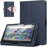 MoKo Case Compatible with Amazon All-New Kindle Fire 7 Tablet (2022 Release-12th Generation) Latest Model 7" - Slim Folding Stand Cover with Auto Wake/Sleep, Indigo