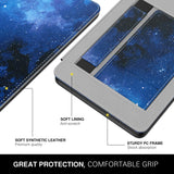 MoKo Case Fits 6" Kindle Paperwhite (10th Generation, 2018 Releases), Lightweight PU Leather Cover Stand Shell with Hand Strap for Amazon Kindle Paperwhite 2018 E-Reader - Blue Sky Star