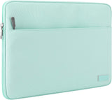 MoKo Tablet Sleeve Case Fits Tab S8+ 12.4", Surface Pro X/Pro LTE 12.3 Inch, Surface Laptop Go 12.4", Zipper Polyester Bag with Pocket, Fit Surface Pro Type Cover and Pen, Peacock Blue