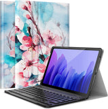 MoKo Keyboard Case Compatible with Samsung Galaxy Tab A7 2020, PU Tablet Cover Shell Case with Removable Wireless Keyboard Fit Galaxy Tab A7 2020 10.4 Inch Model (SM-T500/505/507), Green