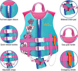 MoKo Swimming Vest for Kids, Children Swim Vests Water Activity Equipment Cute Pattern Watersports Swimming Device for Toddlers Boys Girls 50-90 lbs(L Size) 37-50 lbs (M Size)