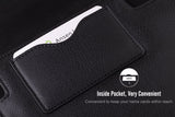 MoKo 12.9 Inch Tablet Sleeve Case, Protective PU Leather Bag Fit Tab S8+ 12.4"/Ultra 14.6", iPad Pro 12.9 3rd/4th Gen 2018-2020, iPad Pro 12.9 2021-2018, with Built-in Card Slot Document Pocket，Black