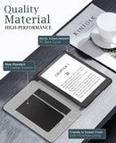 MoKo Case for 6.8" Kindle Paperwhite (11th Generation-2021) and Kindle Paperwhite Signature Edition, Lightweight PU Leather Cover Stand Shell with Hand Strap for Kindle Paperwhite 2021, Black