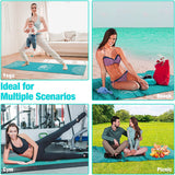 MoKo Yoga Towel, Non Slip Hot Yoga Mat Yoga Blanket Printing Pattern Quick Dry with Corner Pocket for Bikram, Pilates, Gym Workout, Outdoor Picnic