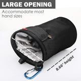 MoKo Chalk Bag, Drawstring Rock Climbing Chalk Bag Bouldering Chalk Bag Bucket with Adjustable Belt & Zippered Pockets and Carabiner for Rock Climbing Weight Lifting Gymnastics Crossfit