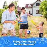 MoKo Water Pistol for Adults & Kids, 6 Pack Water Blaster Foam Shooter Set Cannon Pool Accessories with 35ft Shooting Range Length for Summer Outdoor Beach Game, Blue+Yellow+Red+Green